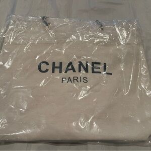 Chanel Paris Beige Tote Bag